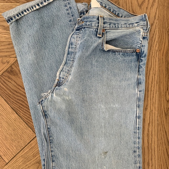 Levi's | Jeans | Distressed Vintage Levis 5 36x34 | Poshmark